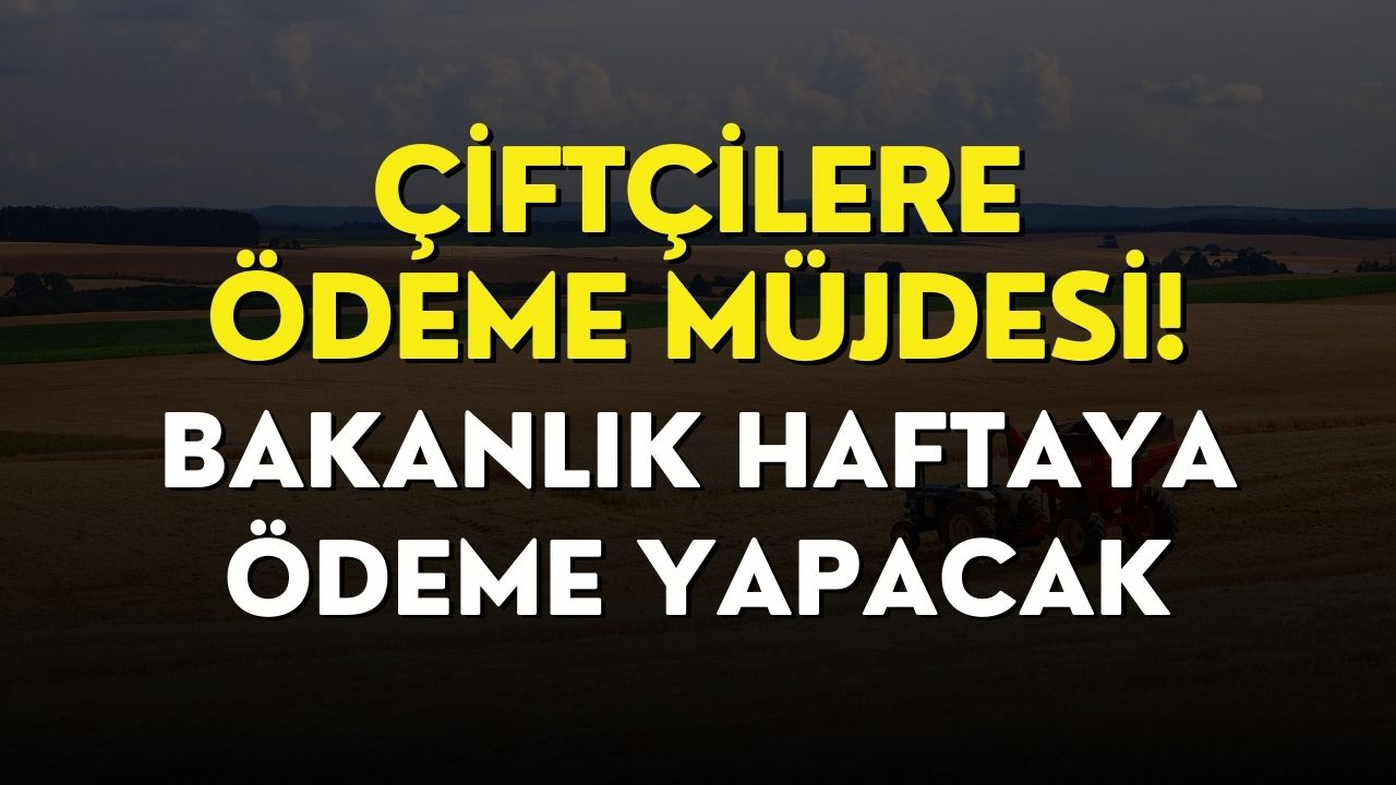 Çiftçilere Haftaya Ödeme Yapılacak! Bakanlık 2023 Sonunda Verecek