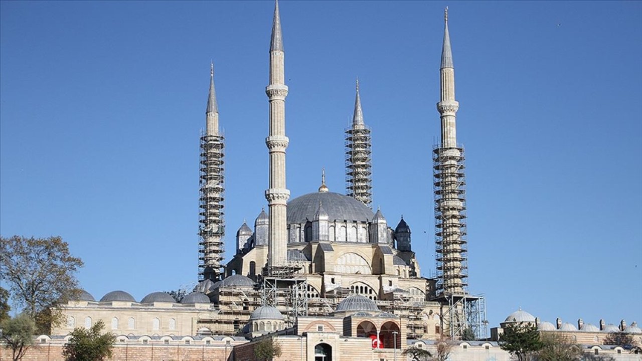 Selimiye'nin Minarelerinde Restorasyon Çalışmaları Tamamlandı