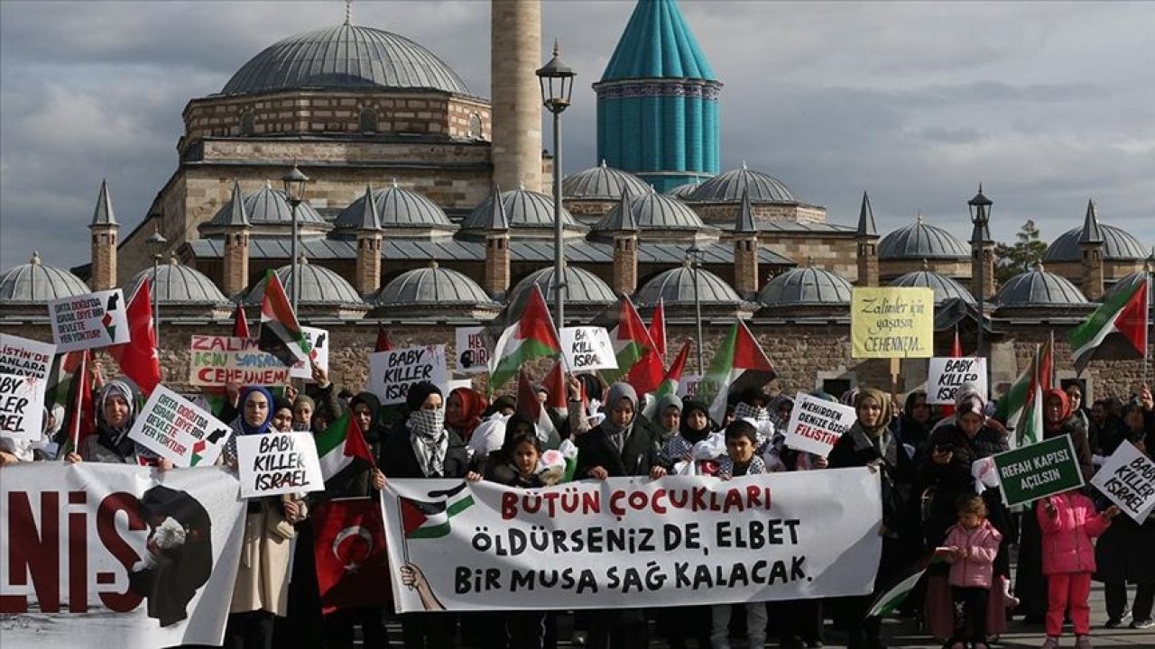 Edirne ve Tekirdağ'da Gazze'ye Yönelik Saldırılar Protesto Edildi