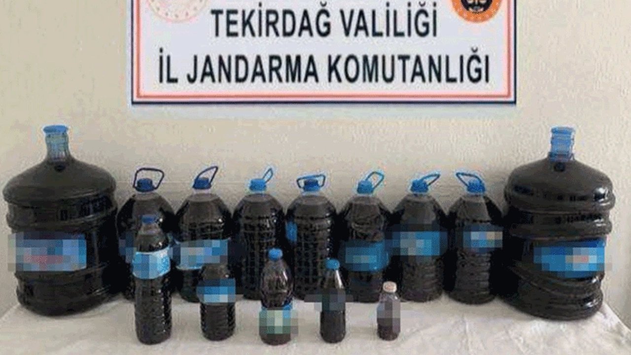 Tekirdağ'da 1190 Litre Sahte İçki Ele Geçirildi