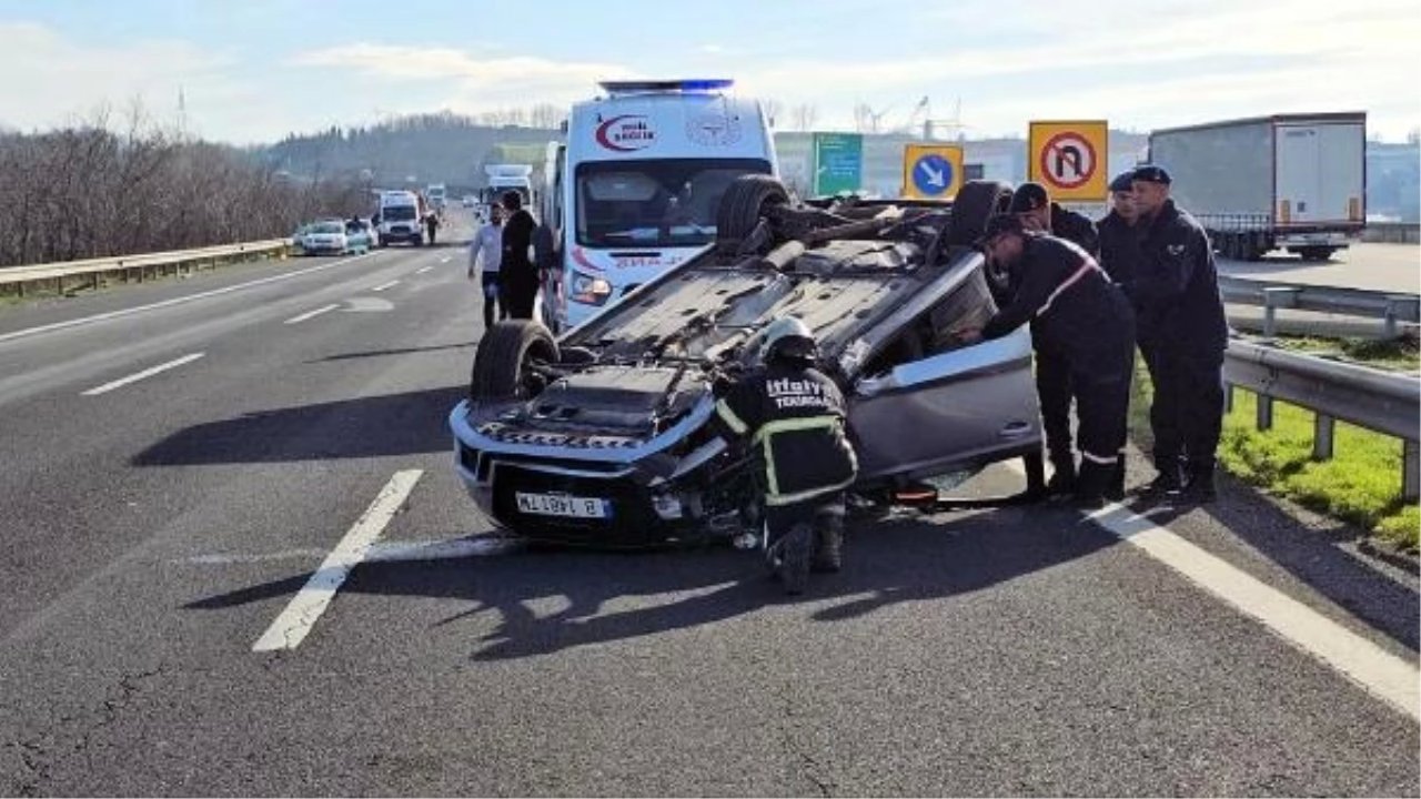 Ergene'de Otomobillerin Çarpışması Sonucu 3 Kişi Yaralandı