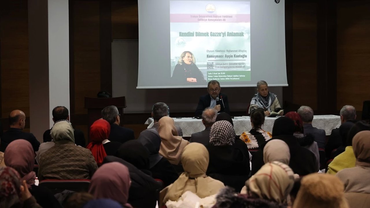 Edirne'de Kendini Bilmek Gazze'yi Anlamak Söyleşisi Düzenlendi