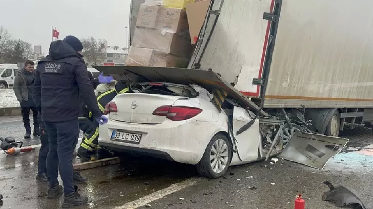 Tekirdağ'daki Kazada Ehliyetsiz Sürücü Yaşamını Yitirdi