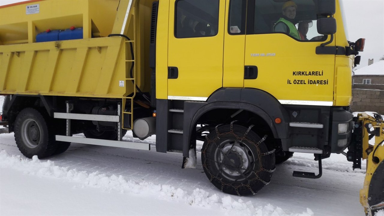 Kırklareli İl Özel İdaresi Ekiplerinin Karla Mücadelesi Sunuyor